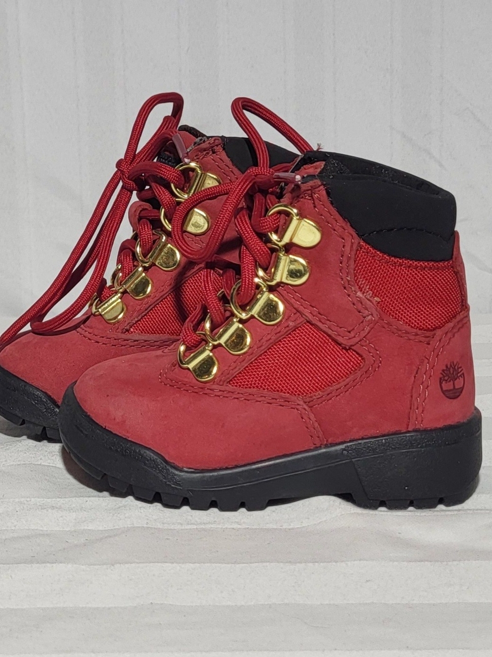 Timberland Kids' Red Hiking Boots